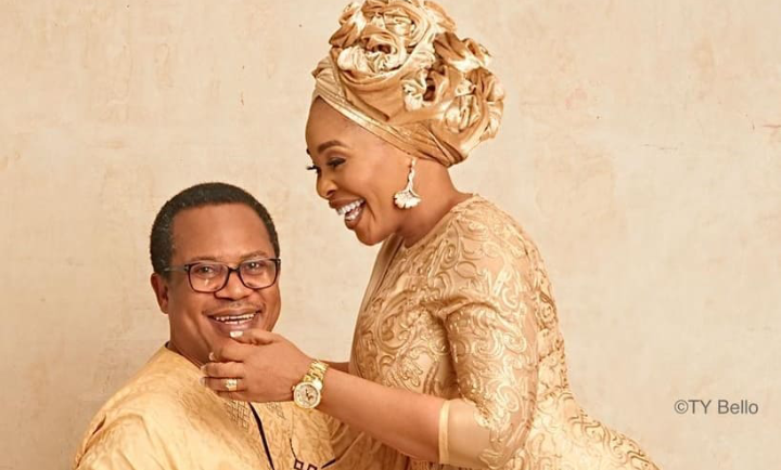 Tope Alabi Throws Colourful 50th Birthday Party For Husband
